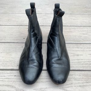 Leather Chelsea Booties